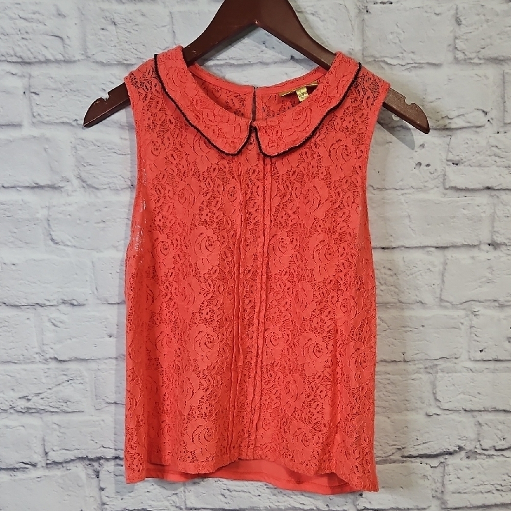 Princess Vera Wang Coral Lace Tank Top